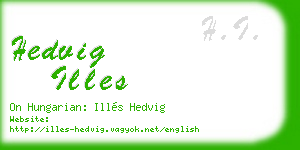 hedvig illes business card
