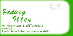 hedvig illes business card